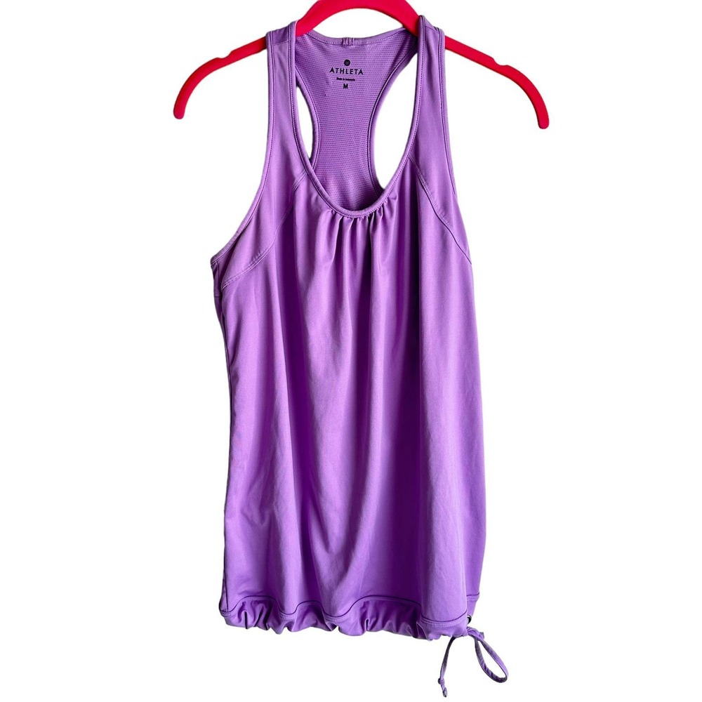 ATHLETA Lavender Tinker Yoga Ladies Athletic Tank Top, M